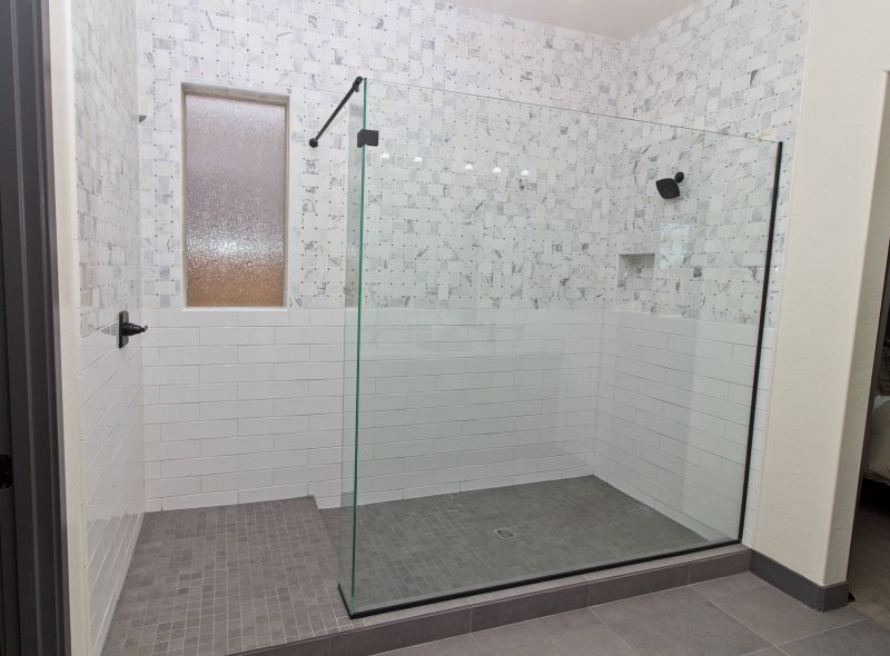 Light Tile Shower Design